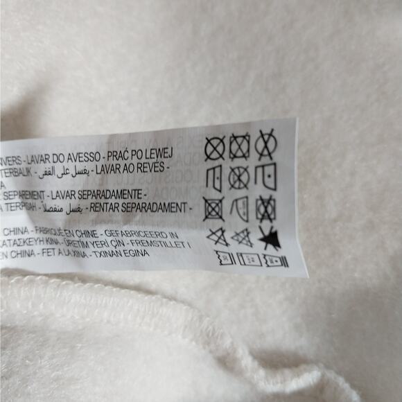 ZARA! VANILLA CREAM 100% BOILED WOOL DECONSTRUCTED SLIP-ON SWEATER! SZ S - Picture 10 of 11